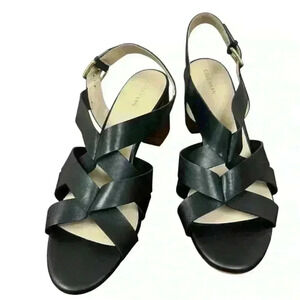 Cole Haan Black Slingback Sandals